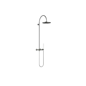 VAIA Showerpipe with shower mixer without hand shower - Dark Chrome - 26 632 809-19 0010
