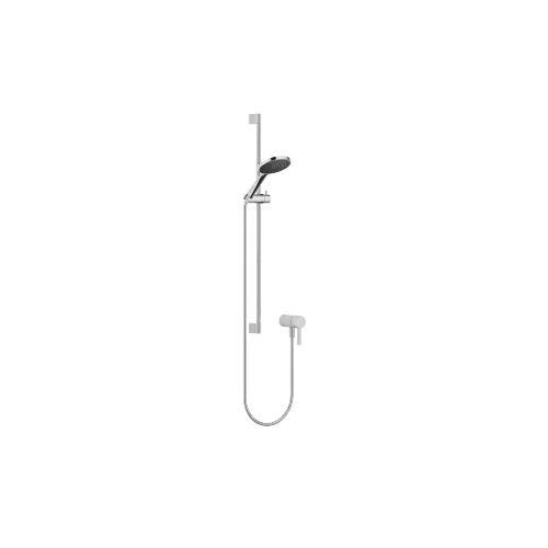 Concealed single-lever mixer with integrated shower connection with shower set - Chrome - Set containing 2 articles