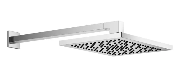 Rain shower with wall fixing 300 x 240 mm - Dark Chrome - 28 765 980-19 0010