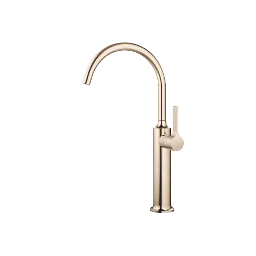 VAIA Single-lever basin mixer with raised base without pop-up waste - Champagne (22kt Gold) - 33 534 809-47