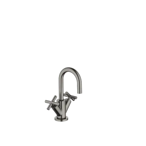 TARA Single-hole basin mixer with pop-up waste - Brushed Dark Platinum - 22 302 892-99