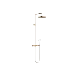 TARA Colonne de douche avec mélangeur de douche sans douchette 300 mm - Champagne brossé (Or 22cts) - 26 623 892-46
