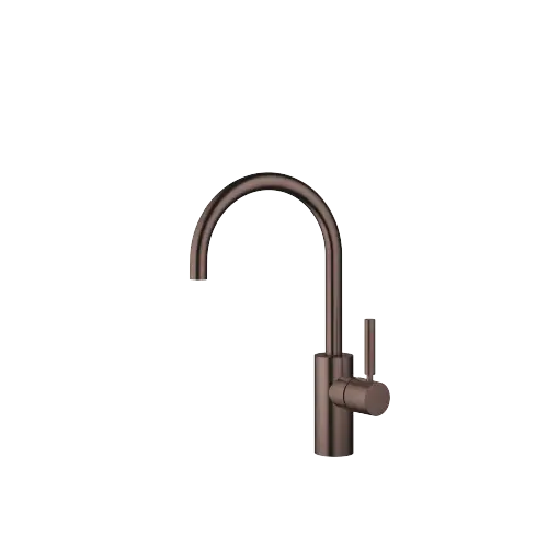 META Single-lever basin mixer without pop-up waste - Brushed Dark Bronze (PVD) - 33 565 661-43