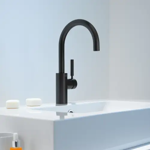 EDITION PRO Single-lever basin mixer with pop-up waste - Brushed Chrome - 33 500 626-93