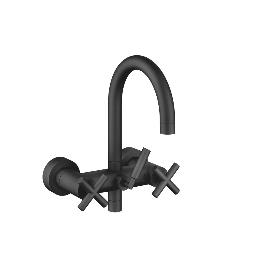 TARA Matte Black Tub faucets Tub mixer for wallmounted installation