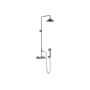 MADISON Shower Pipe mit Brause-Thermostat - Dark Platinum gebürstet - Set aus 3 Artikeln