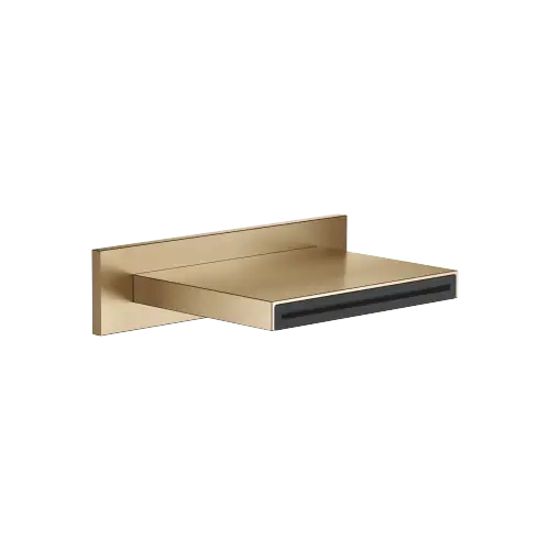 WATER SHEET bocca di erogazione a getto per montaggio a muro - Dark Brass spazzolato (PVD) - 13 415 979-39