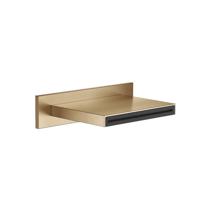 WATER SHEET Cascade spout for wall mounting - Brushed Dark Brass - 13 415 979-39