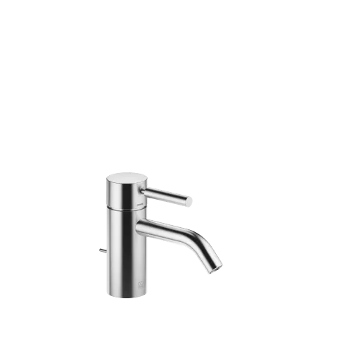 META Brushed Chrome Washstand faucets: Single-lever basin mixer with pop-up waste