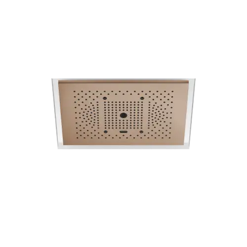 SERENITY SKY+ Panel de lluvia para montaje empotrado en techo con luz - Bronce cepillado (PVD) - 41 781 979-42