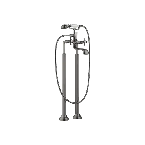 MADISON Two-hole bath mixer for free-standing assembly with hand shower set - Brushed Dark Platinum - 25 943 360-99 0050