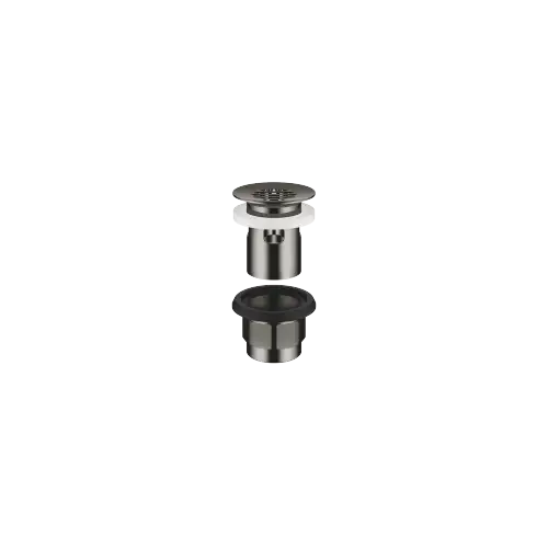 Bonde à grille pour lavabo , 1 1/4" 1 1/4" - Dark Chrome - 10 105 970-19