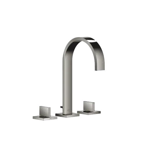 MEM Mélangeur lavabo à 3 trous avec garniture d'écoulement - Dark Chrome - 20 713 782-19 0010