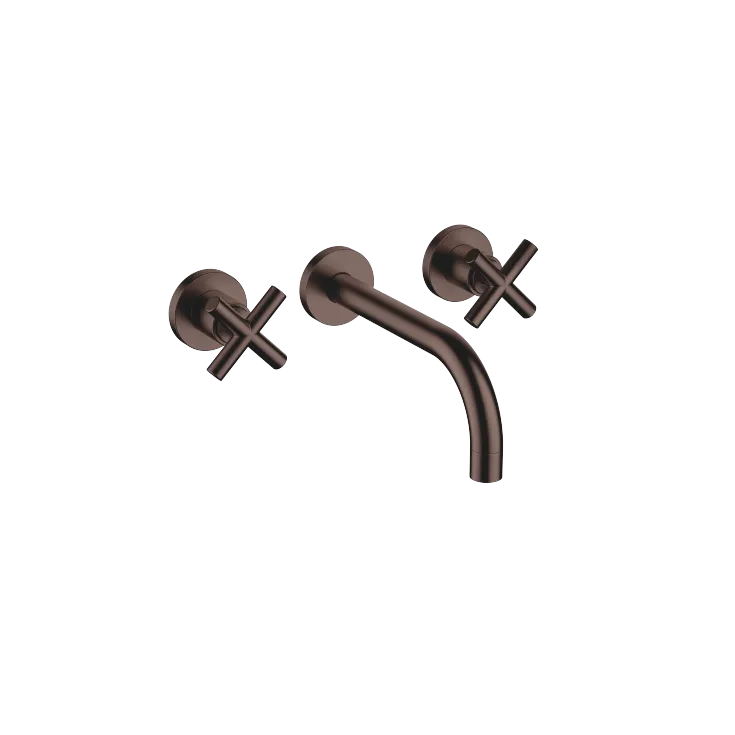 TARA Wall-mounted basin mixer without pop-up waste - Brushed Dark Bronze (PVD) - 36 712 892-43