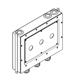 Drybox Wall-mounted basin mixer centred spout - - 39 700 970 90