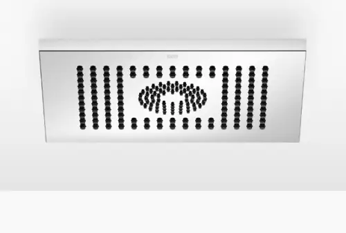 Rain shower , ceiling-mounted 11-3/4" x 9-1/2" - Brushed Light Gold (PVD) - 28 041 980-27 0010