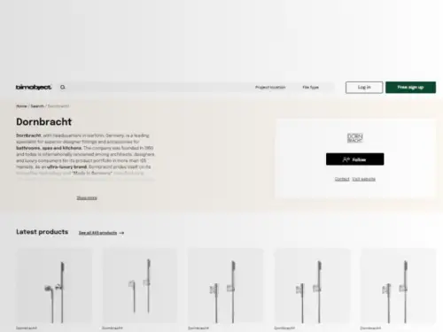 Dornbracht bimobject data service