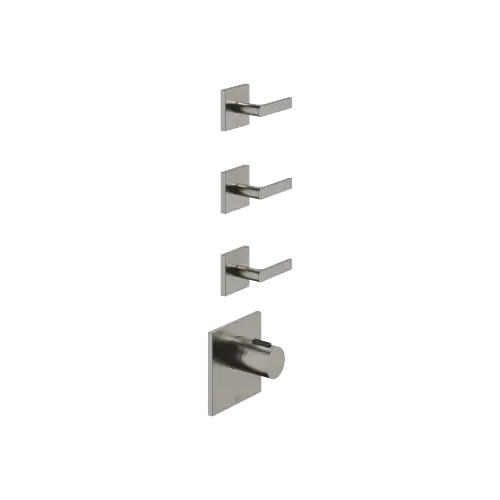 IMO xTOOL Thermostat module with 3 valves - Brushed Dark Platinum - Set containing 4 articles