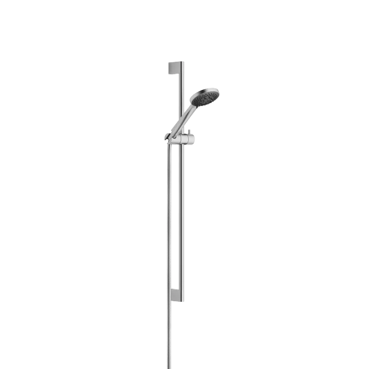 Shower set - Brushed Chrome - Set containing 2 articles