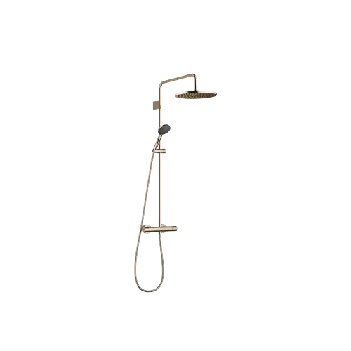 Utilizzo tubo doccia con termostato doccia 300 mm - Light Gold (PVD) - Set contenente 2 articoli