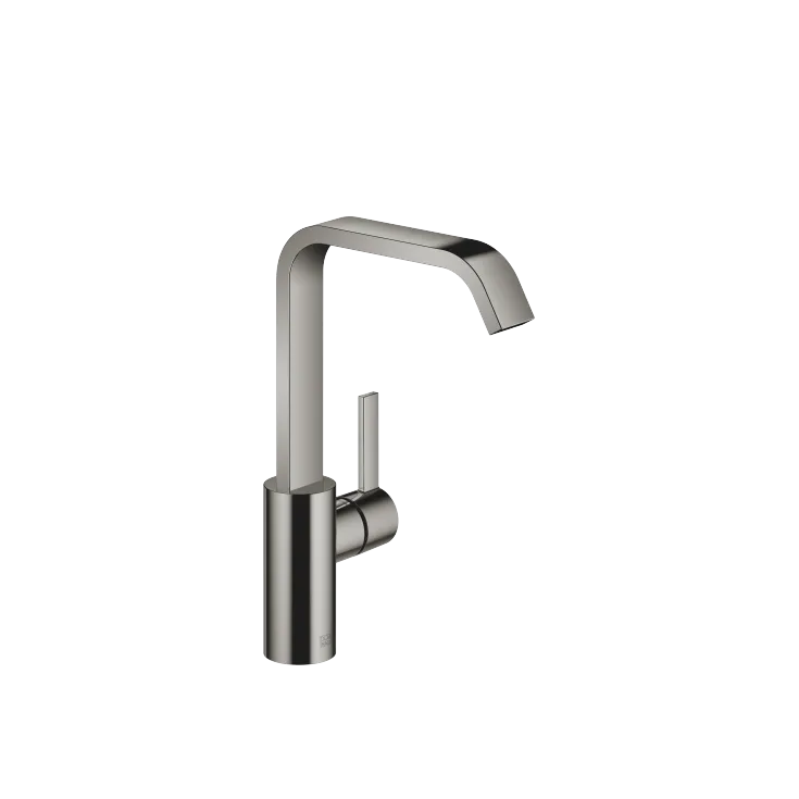 IMO Single-lever basin mixer with high spout without pop-up waste - Dark Chrome - 33 526 671-19