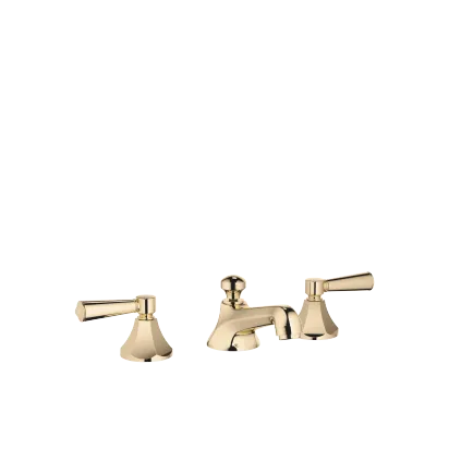 MADISON Three-hole basin mixer with pop-up waste - Durabrass (23kt Gold) - Set containing 3 articles