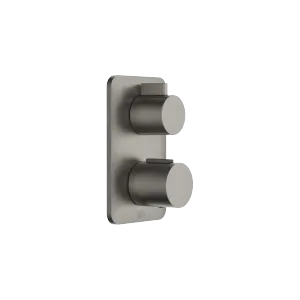 LISSÉ Thermostat à encastrer avec réglage de débit et robinet d'arrêt intégré - Dark Platinum brossé - 36 425 845-99