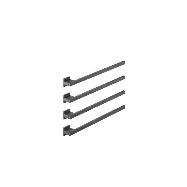 Towel warmer , 4-fold , projection right , without control element - Matte Black - 83 314 980-33
