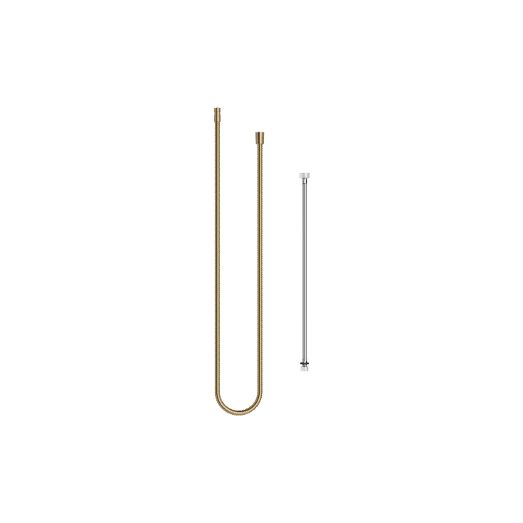 Flexo de ducha metálico de dos piezas 1/2" x 3/8" x 2250 mm - Dark Brass cepillado - 28 323 970-39