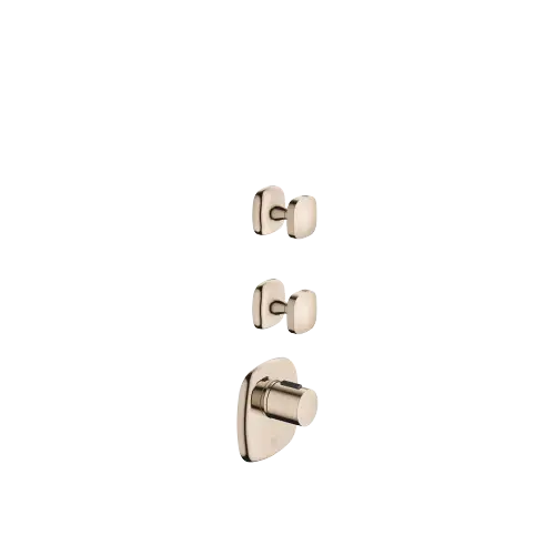COYA xTOOL Thermostatmodul mit 2 Ventilen - Champagne (22kt Gold) - Set aus 3 Artikeln