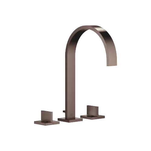 MEM Three-hole basin mixer with pop-up waste - Brushed Dark Bronze (PVD) - 20 715 782-43