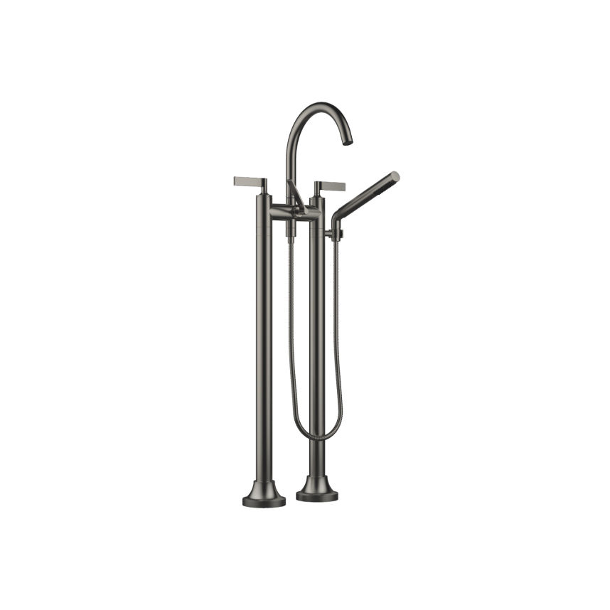 Vaia Brushed Dark Platinum Bath Faucets Two Hole Bath Mixer For Free
