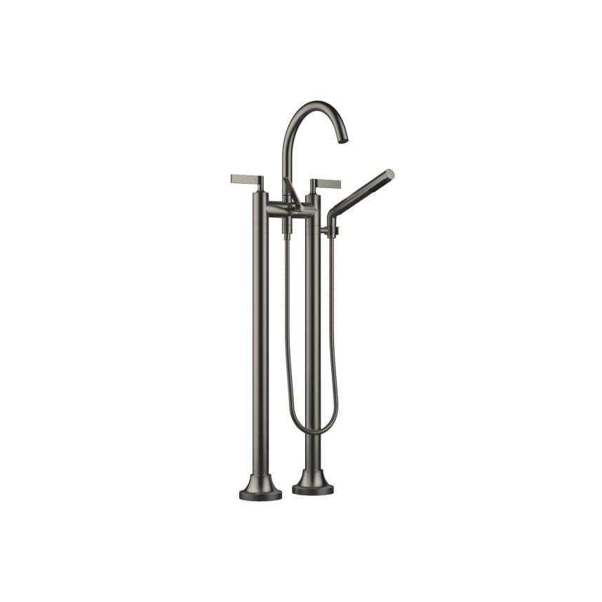 VAIA Brushed Dark Platinum Bath faucets Twohole bath mixer for free