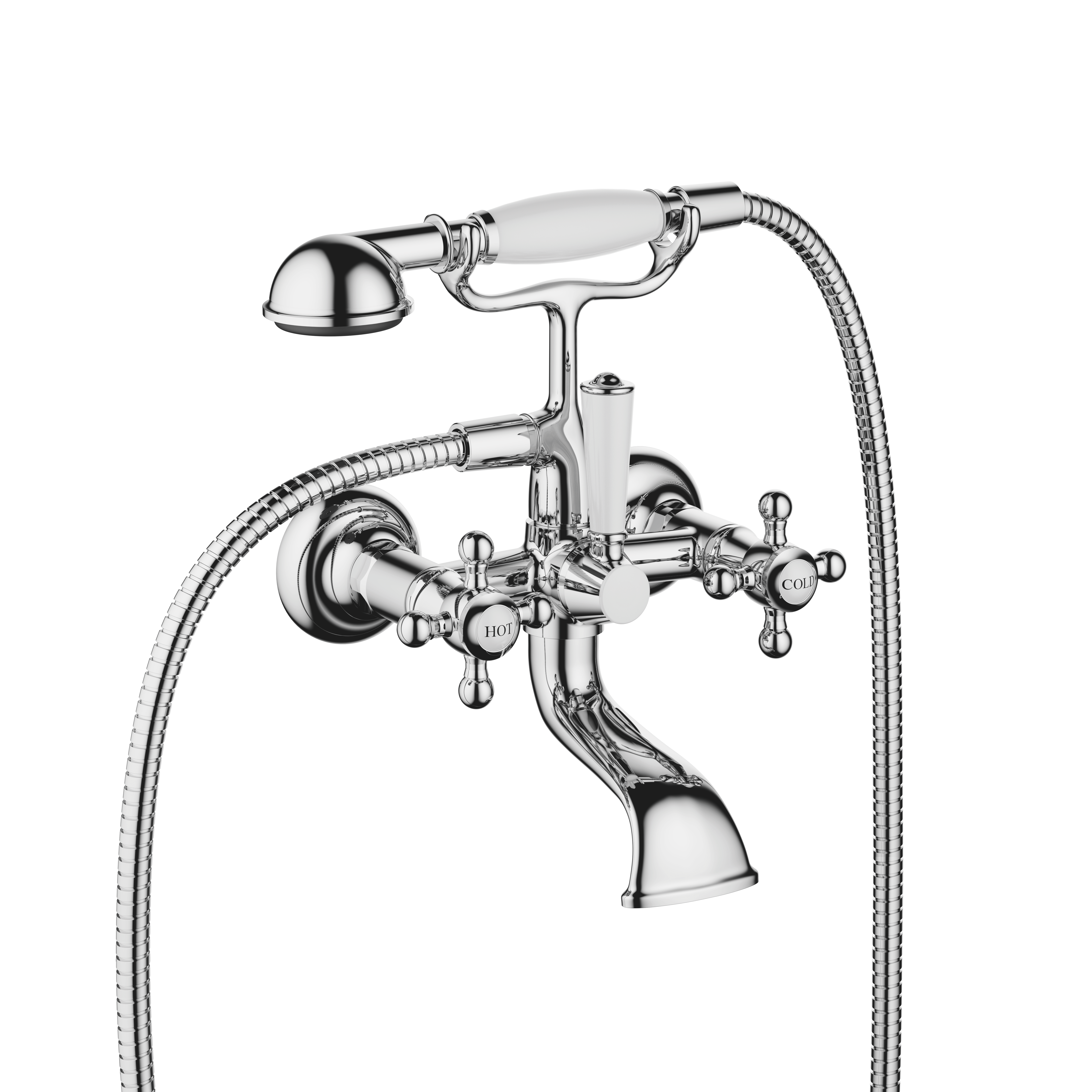 Lavement De Baignoire Dornbracht LULU – Montage Mural, Chrome, Longueur 200mm, Neuf Avec Défauts