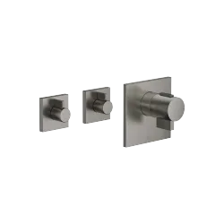 SYMETRICS xTOOL Thermostatmodul - Dark Platinum gebürstet - Set aus 3 Artikeln