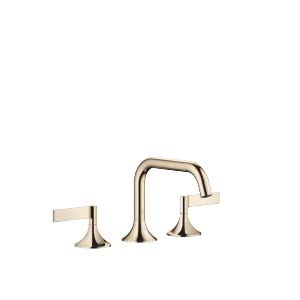 VAIA Three-hole basin mixer with pop-up waste - Champagne (22kt Gold) - 20 705 819-47