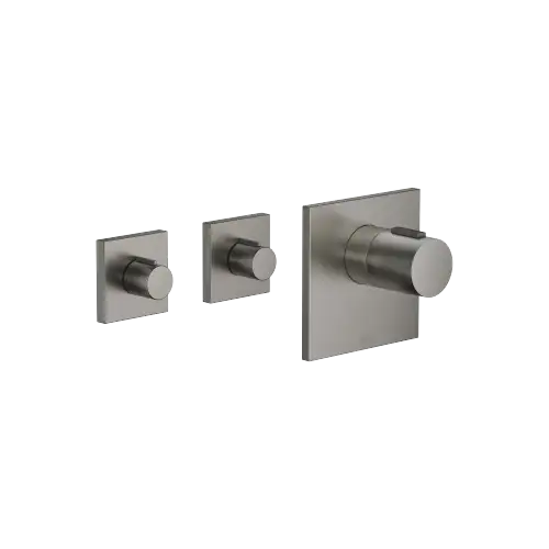 IMO xTOOL thermostat with two volume controls - Brushed Dark Platinum - Set containing 1 articles