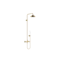 MADISON Showerpipe with shower mixer without hand shower - Durabrass (23kt Gold) - 26 632 360-09