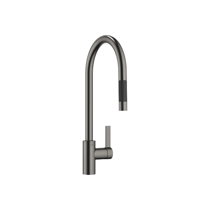 TARA ULTRA Single-lever mixer Pull-down with spray function - Brushed Dark Platinum - 33 870 875-99 0010