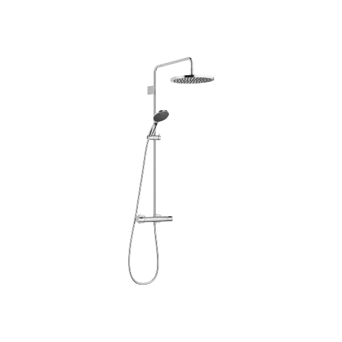 Showerpipe mit Brause-Thermostat mit Handbrausegarnitur FlowReduce 300 mm - Chrom - 34 468 979-00