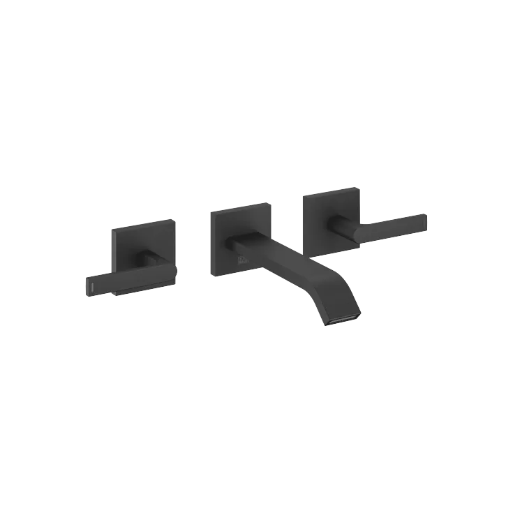 IMO Wall-mounted three-hole lavatory mixer without drain - Matte Black - 36 712 671-33 0010