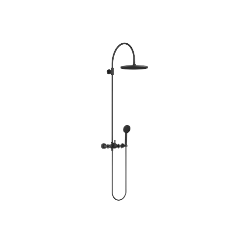 TARA Showerpipe Application with shower mixer 300 mm - Matte Black - Set containing 2 articles