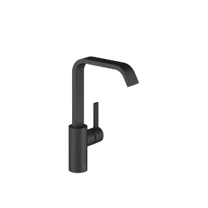IMO Single-lever basin mixer with high spout without pop-up waste - Matte Black - 33 526 671-33