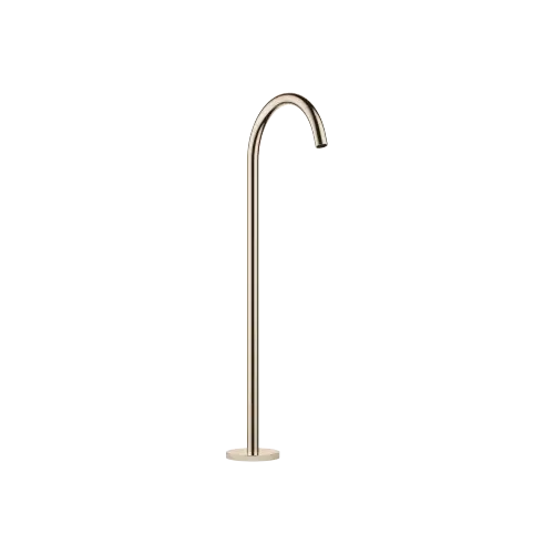 META Tub spout without diverter for freestanding installation - Light Gold (PVD) - 13 672 661-26