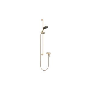 Concealed single-lever mixer with integrated shower connection with shower set - Brushed Champagne (22kt Gold) - Set containing 2 articles