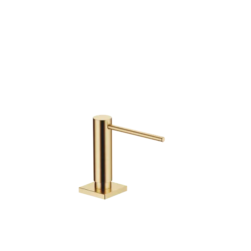 Dispenser with rosette - Brushed Durabrass (23kt Gold) - 82 439 970-28