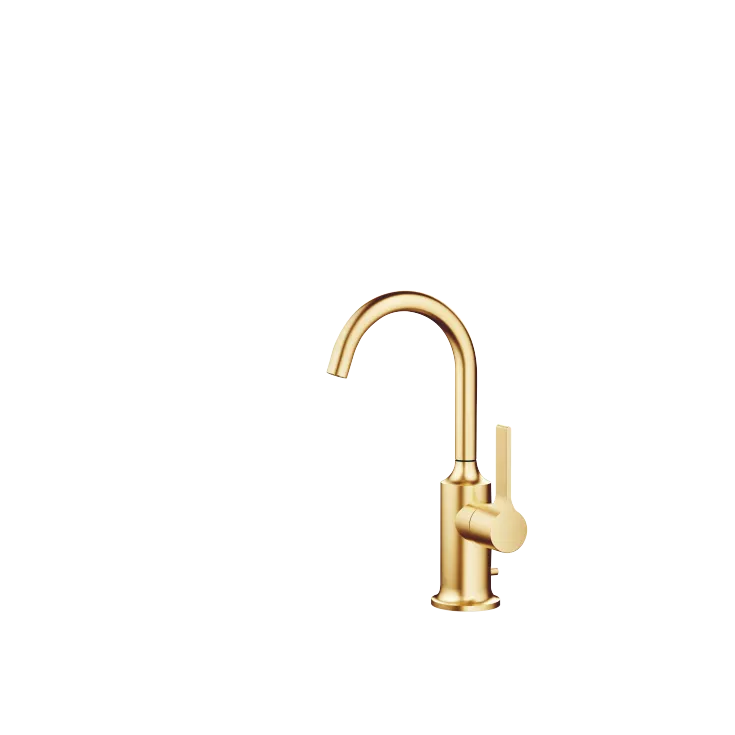 VAIA Single-lever basin mixer with pop-up waste - Brushed Durabrass (23kt Gold) - 33 510 809-28