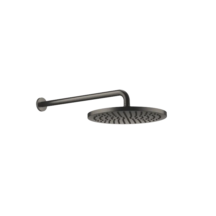 Soffione a pioggia con fissaggio a muro FlowReduce 300 mm - Dark Platinum spazzolato - 28 678 970-99