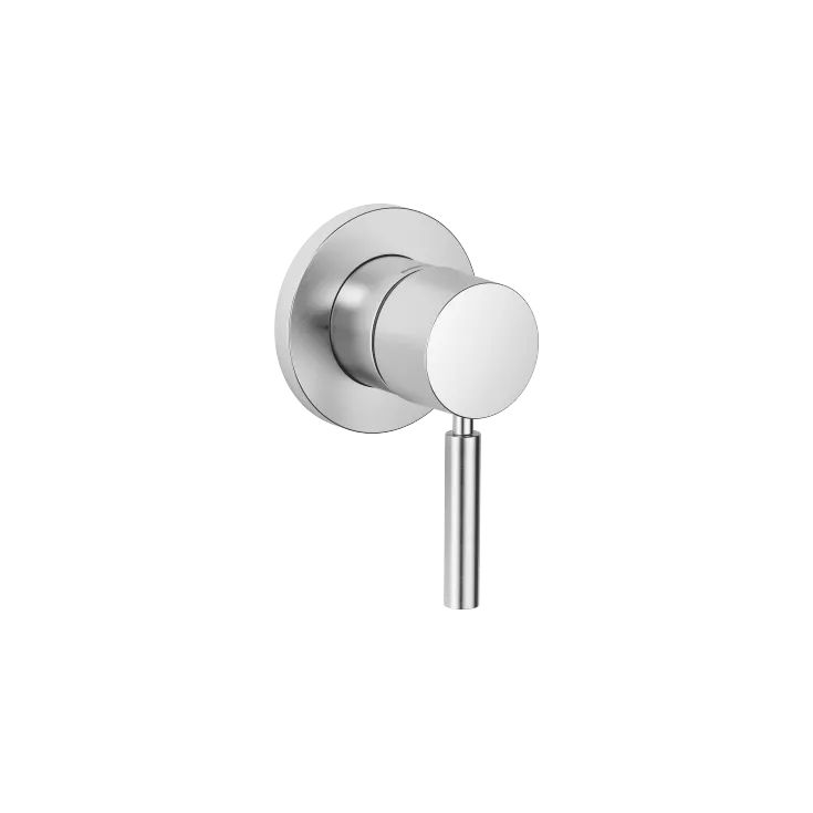 Mitigeur monocommande encastré sur plaque de recouvrement - Chrome brossé - 36 060 660-93
