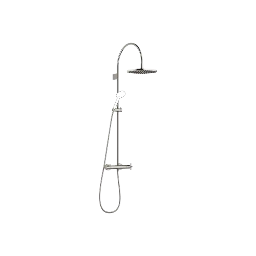 VAIA Showerpipe with shower thermostat without hand shower 300 mm - Platinum - 34 465 809-08